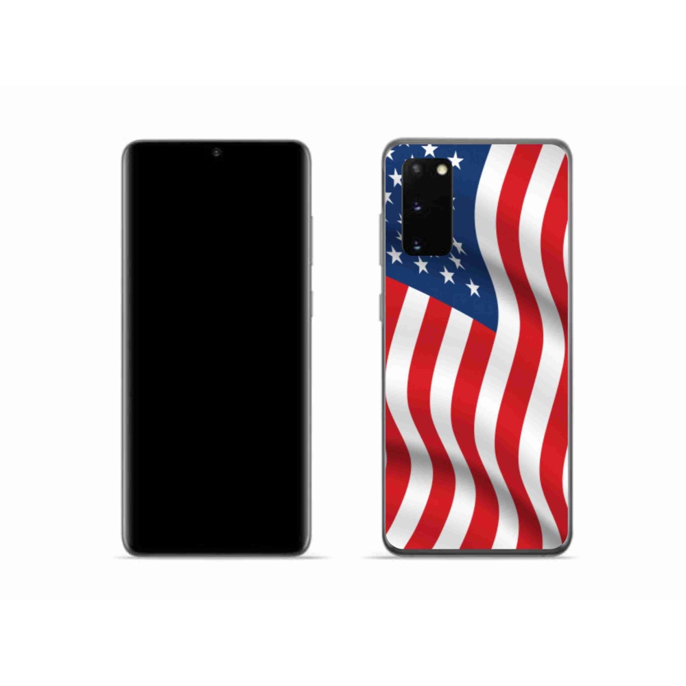 Gél borítás mmCase Samsung Galaxy S20 - amerikai zászlóhoz