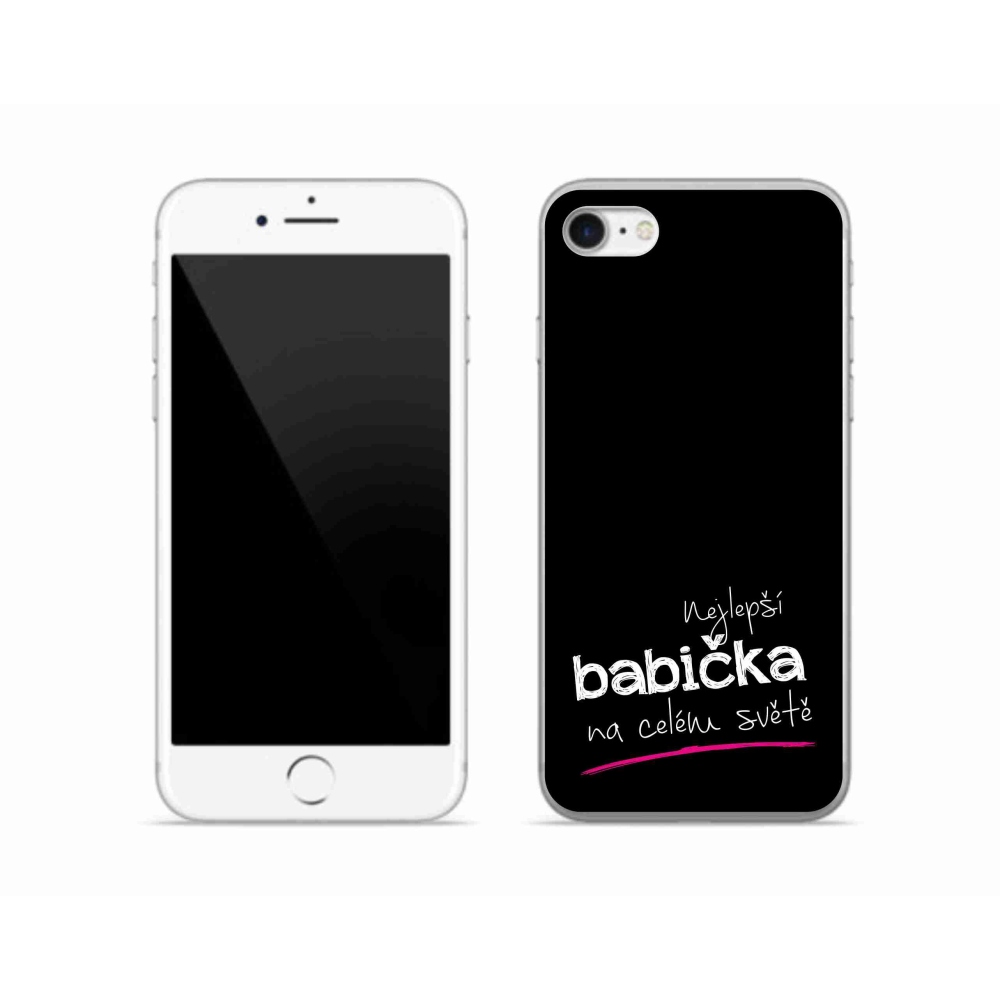 Gél borítás mmCase iPhone SE (2020) - Legjobb nagyi 4 fekete háttér