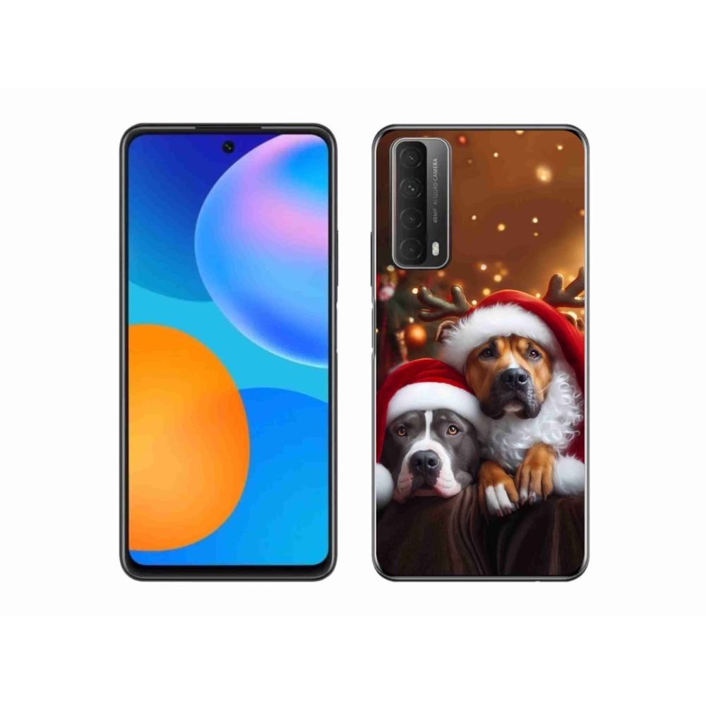 Gél borító mmCase a Huawei P Smart (2021) - Karácsonyi kutyák