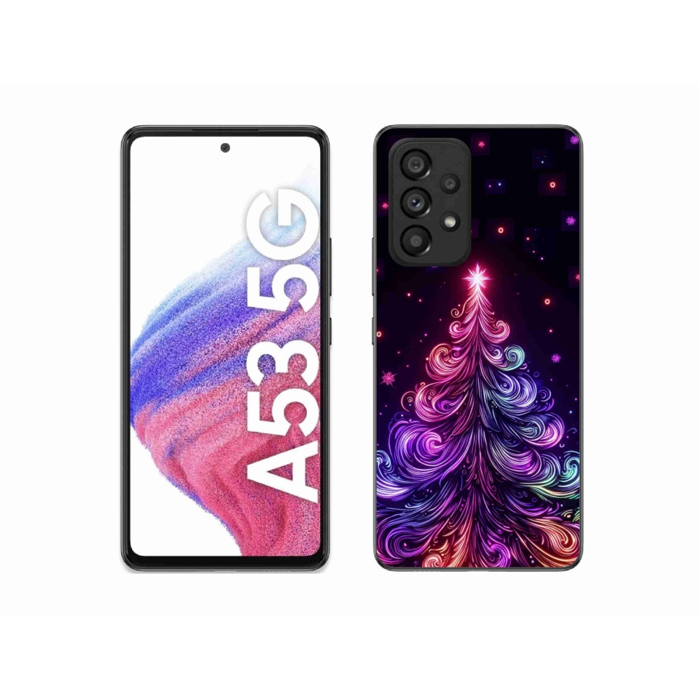 Gél borítás mmCase Samsung Galaxy A53 5G - neon karácsonyfa 1