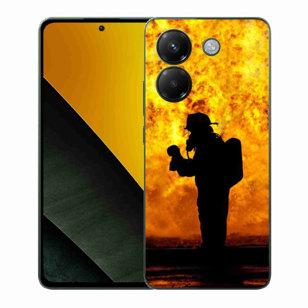 Gél borítás mmCase a Xiaomi Poco M7 Pro 5G számára - tűzoltó