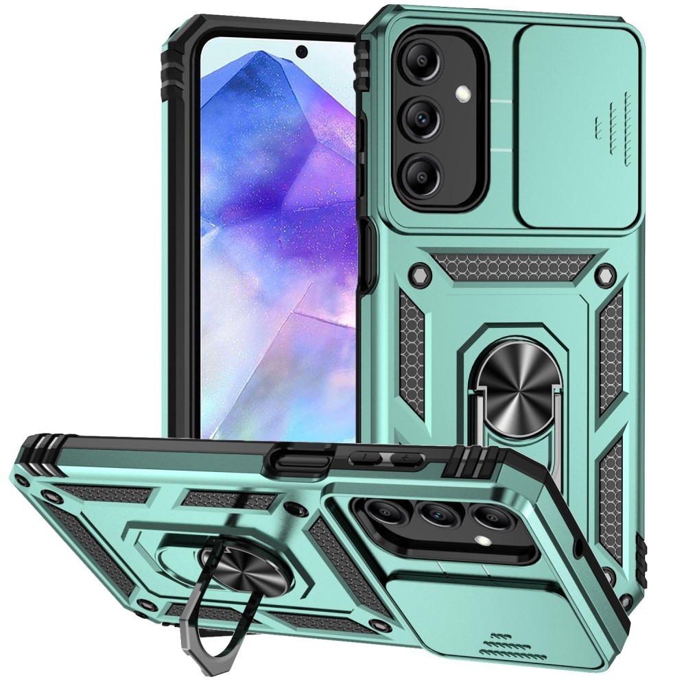 Csúszásálló hibrid borítás Samsung Galaxy A55 5G készülékhez - zöld