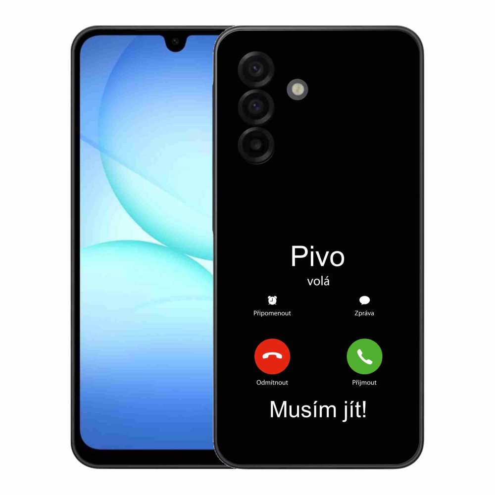 Gél borítás mmCase Samsung Galaxy A17 4G/5G - sör hívások fekete háttérrel