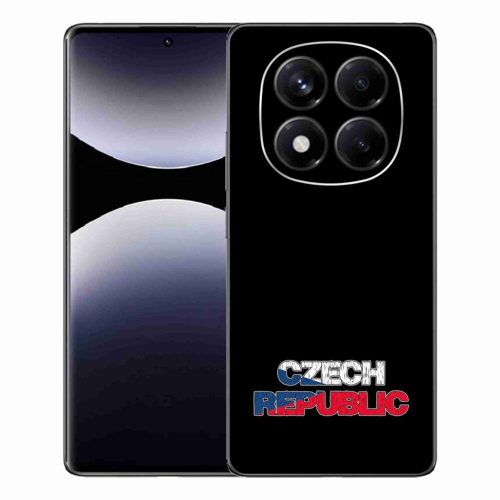 Gél borító mmCase a Xiaomi Redmi Note 14 Pro - Csehország fekete háttérhez