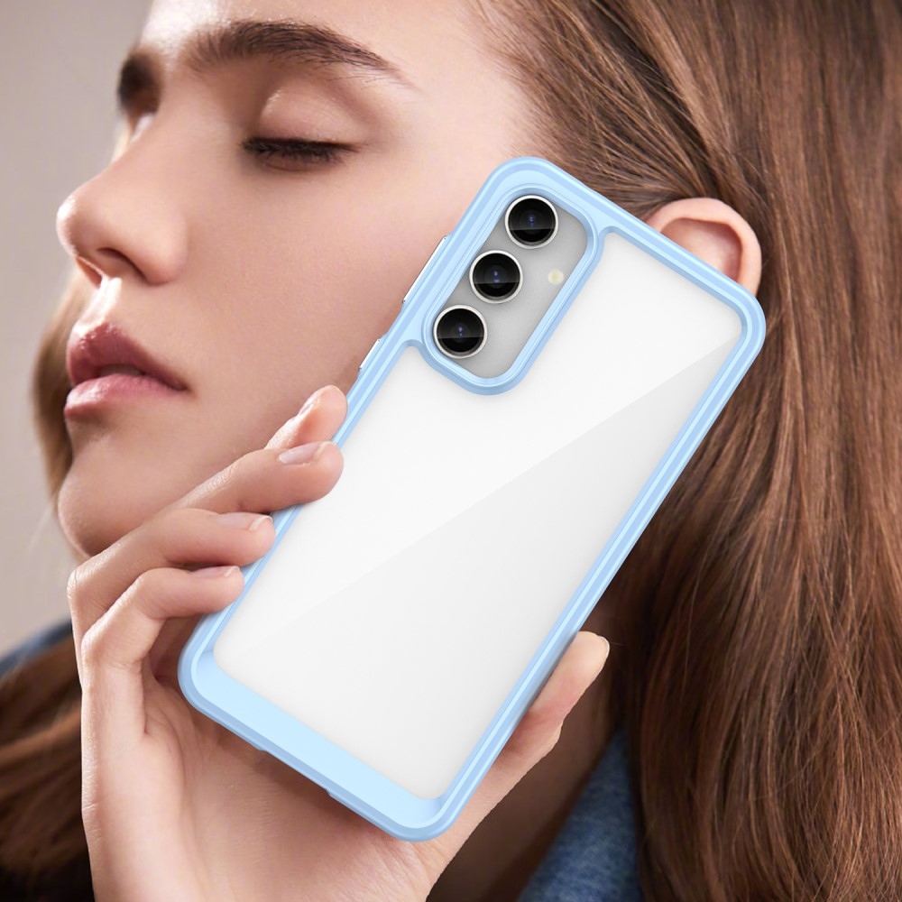 Gél tok fix hátlappal Samsung Galaxy S23 FE készülékhez - kék