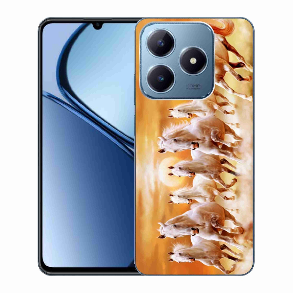 Gél tok mmCase a Realme C63 készülékhez - lovak 2