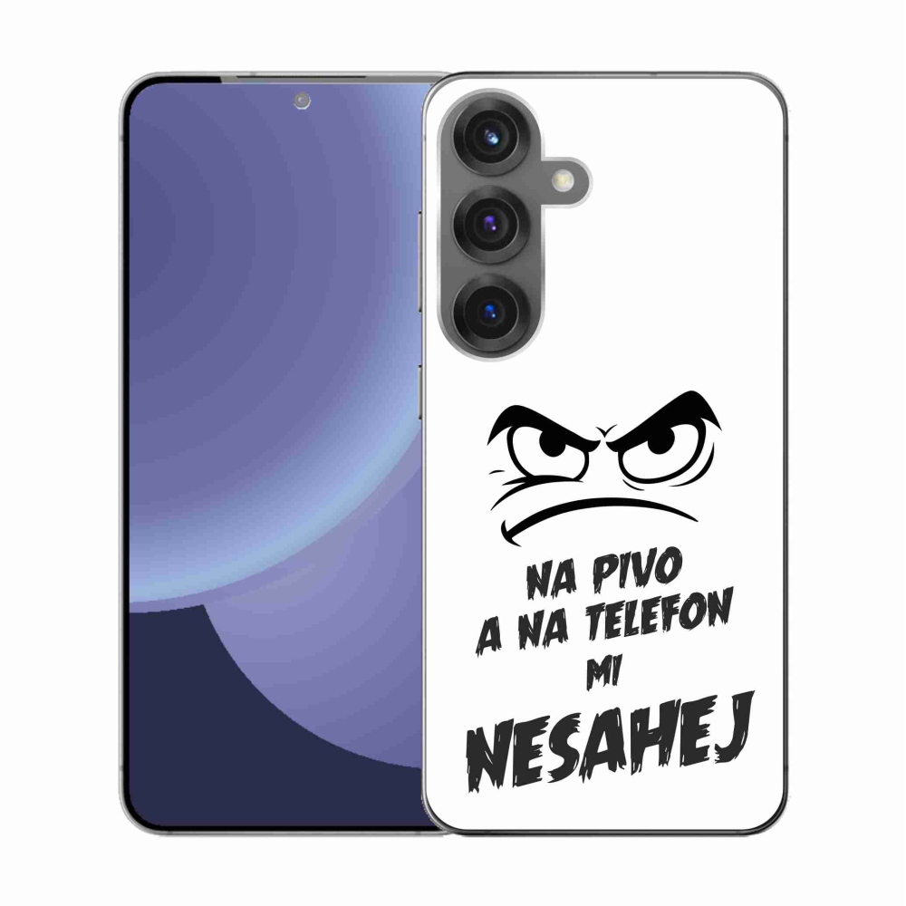 Gél borítás mmCase Samsung Galaxy S25 - sör motívum 2 fehér háttérrel