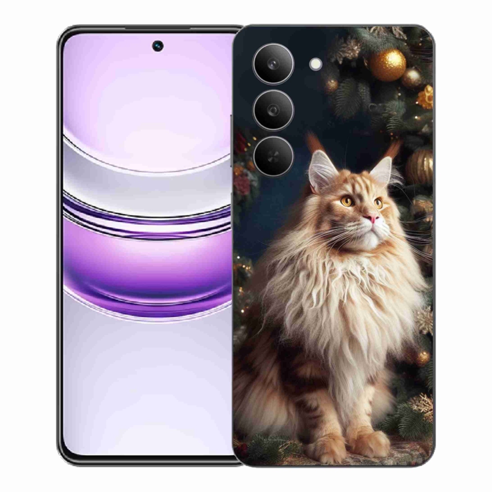 Gél borító mmCase a Realme 14x 5G-hez - macska a fánál