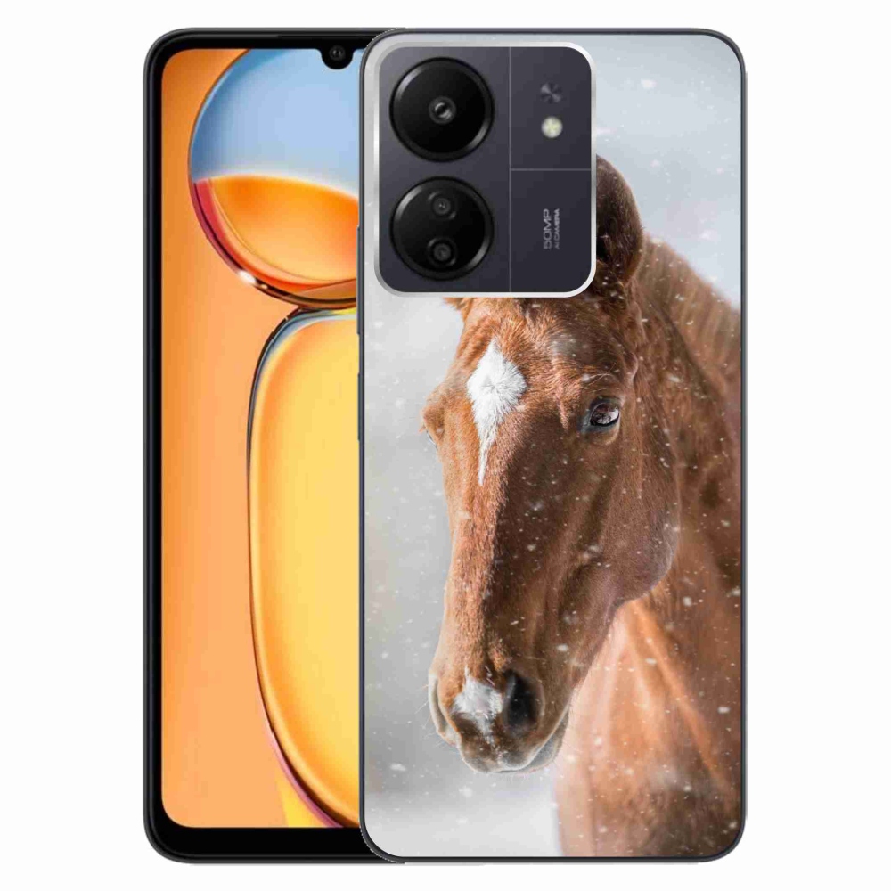 Zselés borítás mmCase a Xiaomi Poco C65/Redmi 13C - barna ló 2