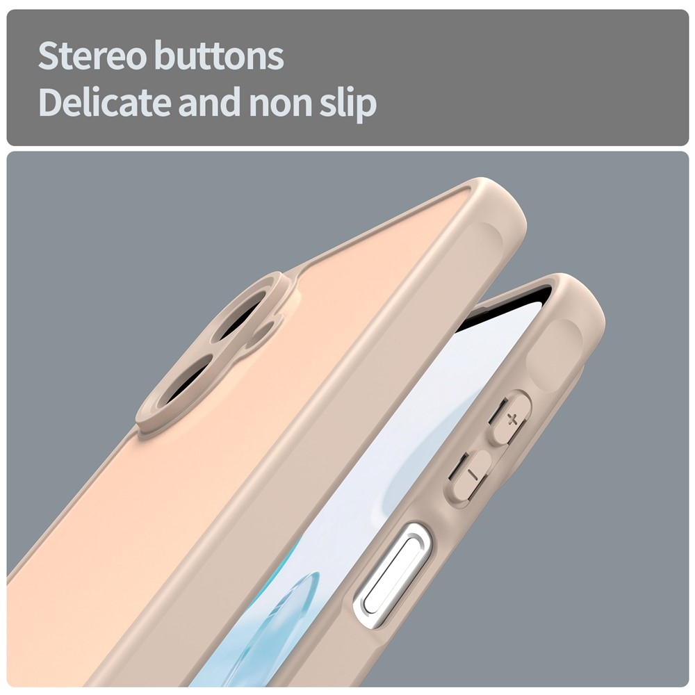 Gél tok kemény hátlappal Samsung Galaxy A07 4G - narancssárga színben