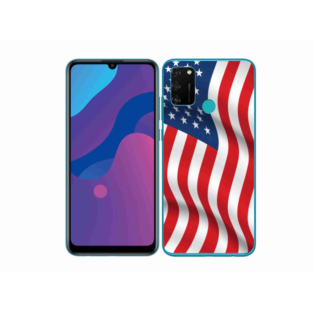 Zselés borítás mmCase a Honor 9A számára - amerikai zászló