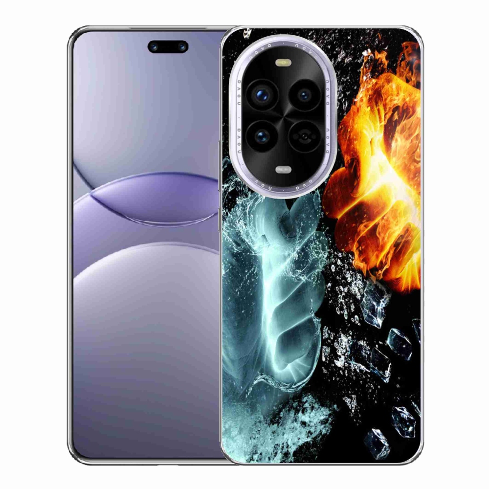 Gél borítás mmCase a Huawei Nova 13 Pro 5G számára - víz és tűz