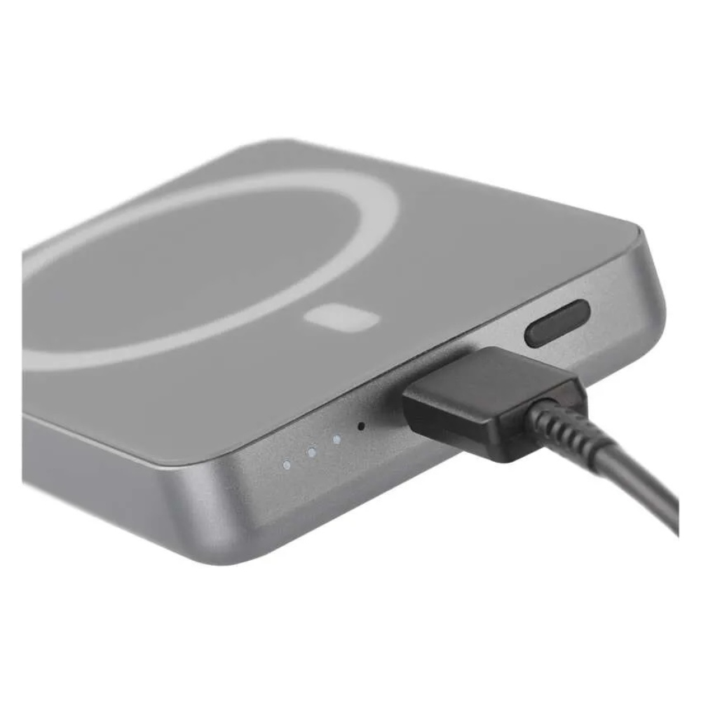 Powerbank EMOS WI 522, 5000 mAh, 20 W+vezeték nélküli - szürke