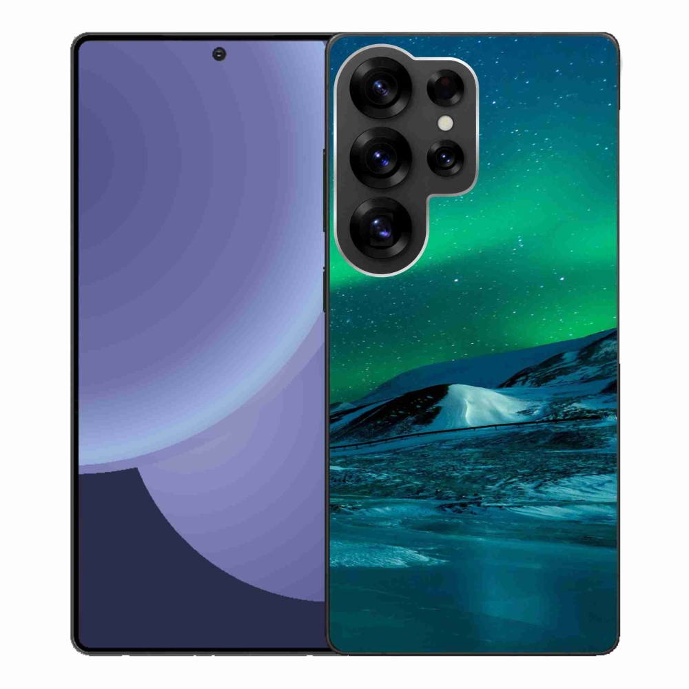 Gél borító mmCase Samsung Galaxy S25 Ultra - sarki fény - aurora borealis