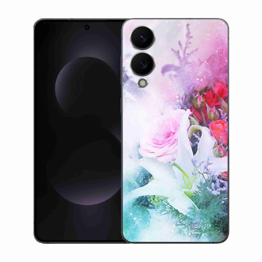 Gél borítás mmCase Samsung Galaxy S25 Edge készülékhez - virág 4