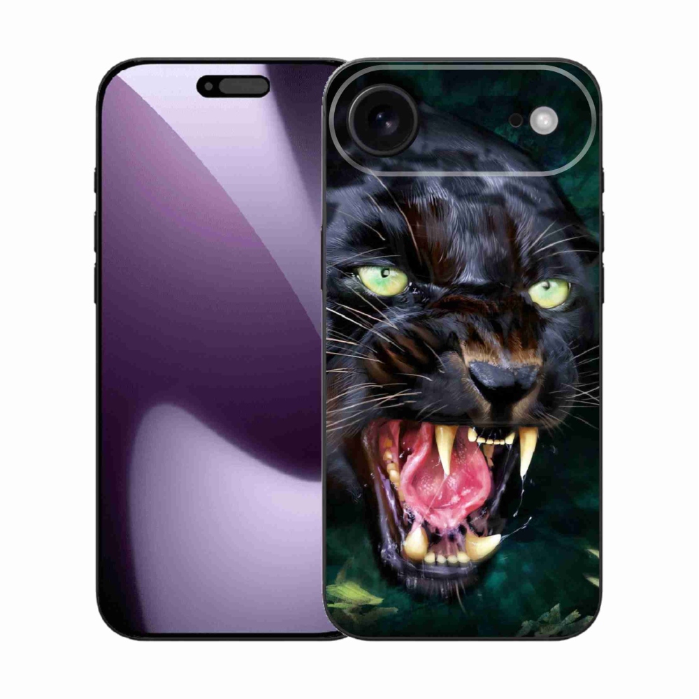 Gél borítás mmCase iPhone 17 Air készülékhez - dühös fekete párduc