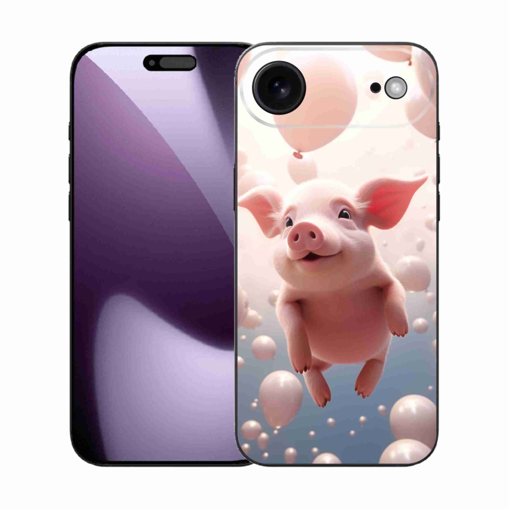 Gél borítás mmCase iPhone 17 Air készülékhez - malacka lufikkal