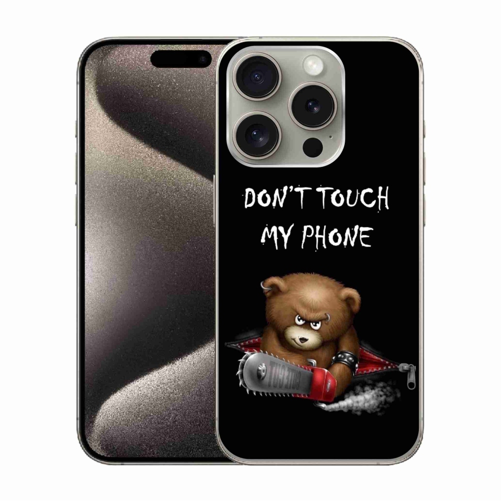 Zselés borítás mmCase iPhone 15 Pro készülékhez - ne érintse meg a telefont