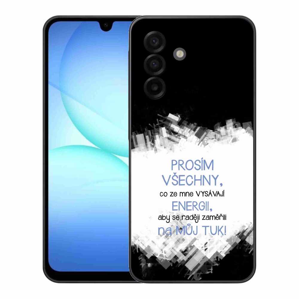 Gél borító mmCase Samsung Galaxy A17 4G/5G - vicces szöveg 1 kék