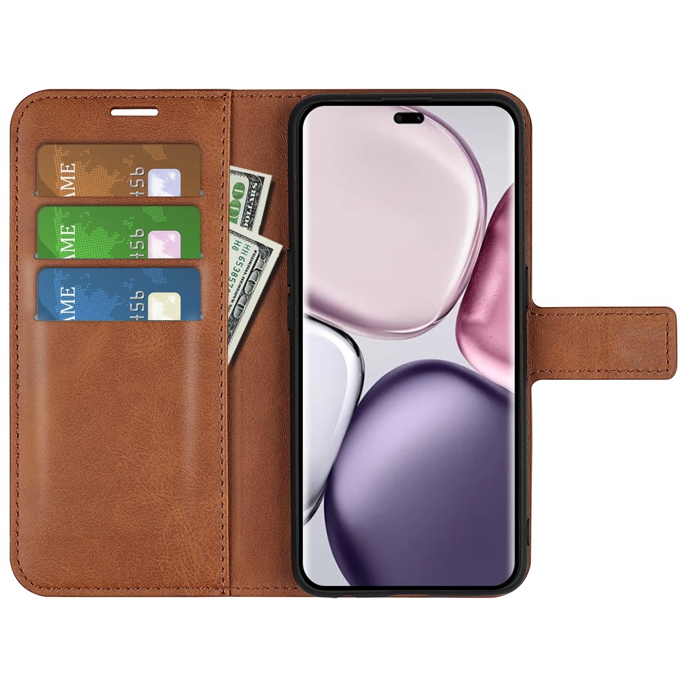 Állványos könyvtáska Honor Magic 7 Lite 5G - világosbarna színű