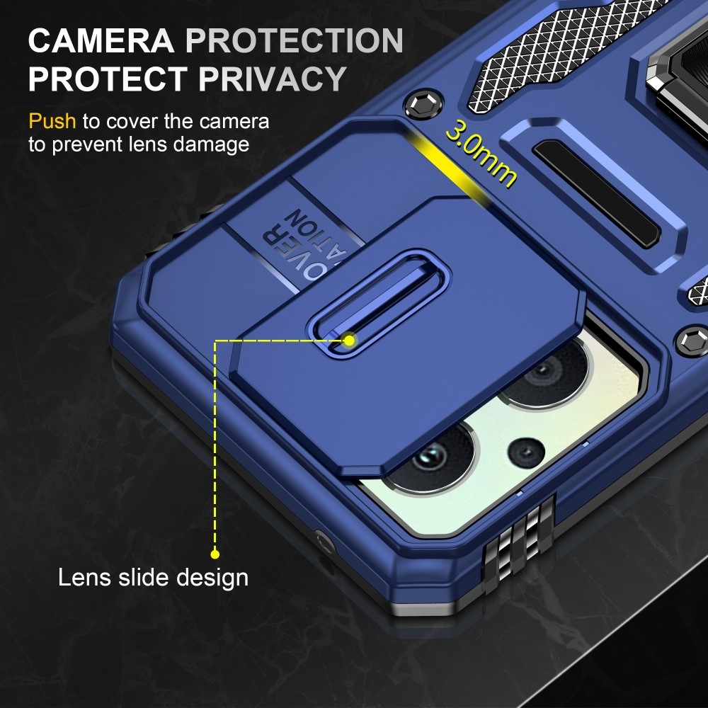 Lencseálló hibrid borítás Oppo Reno 7 Lite 5G - sötétkék