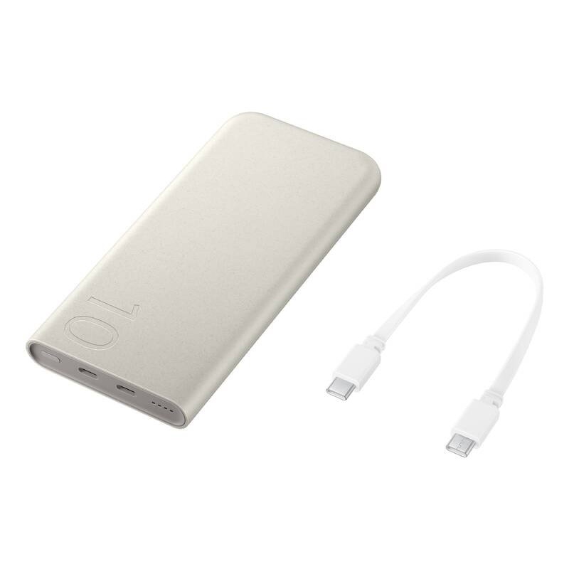 EB-P3400XUE Samsung FastCharge PowerBank 2x USB-C 25W 10000mAh bézs színű