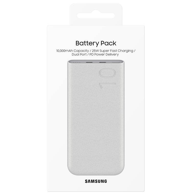 EB-P3400XUE Samsung FastCharge PowerBank 2x USB-C 25W 10000mAh bézs színű