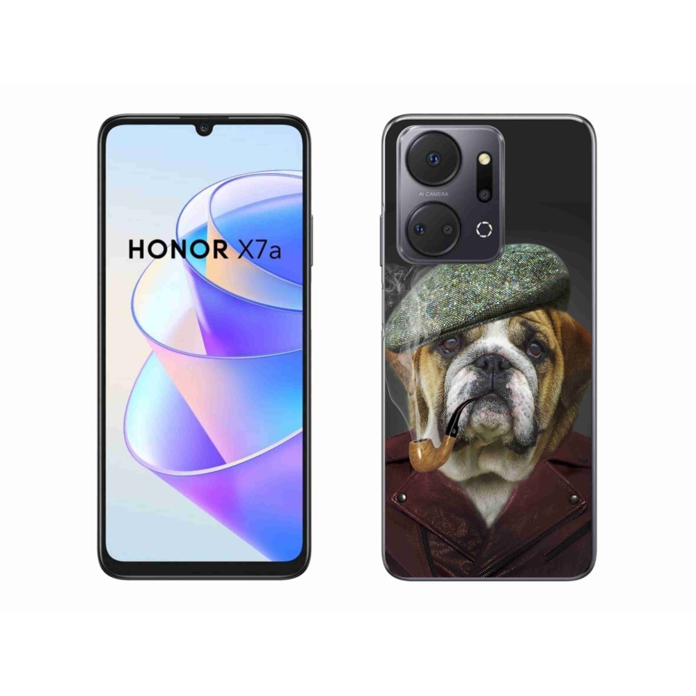 Zselés borítás mmCase a Honor X7a számára - kutya csővel