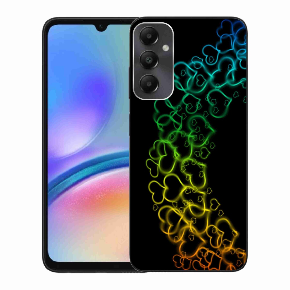 Zselés borítás mmCase Samsung Galaxy A05s készülékhez - színes szívek