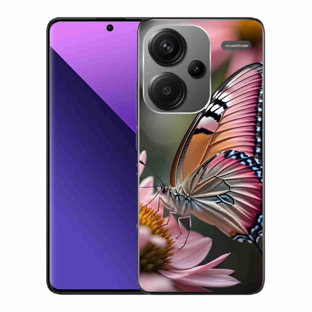 Gél borítás mmCase a Xiaomi Redmi Note 13 Pro+ 5G számára - színes pillangó