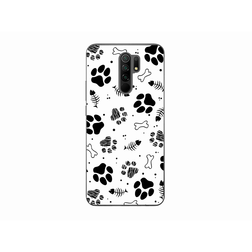 Gél borítás mmCase a Xiaomi Redmi 9-hez - kutyamancsok 1