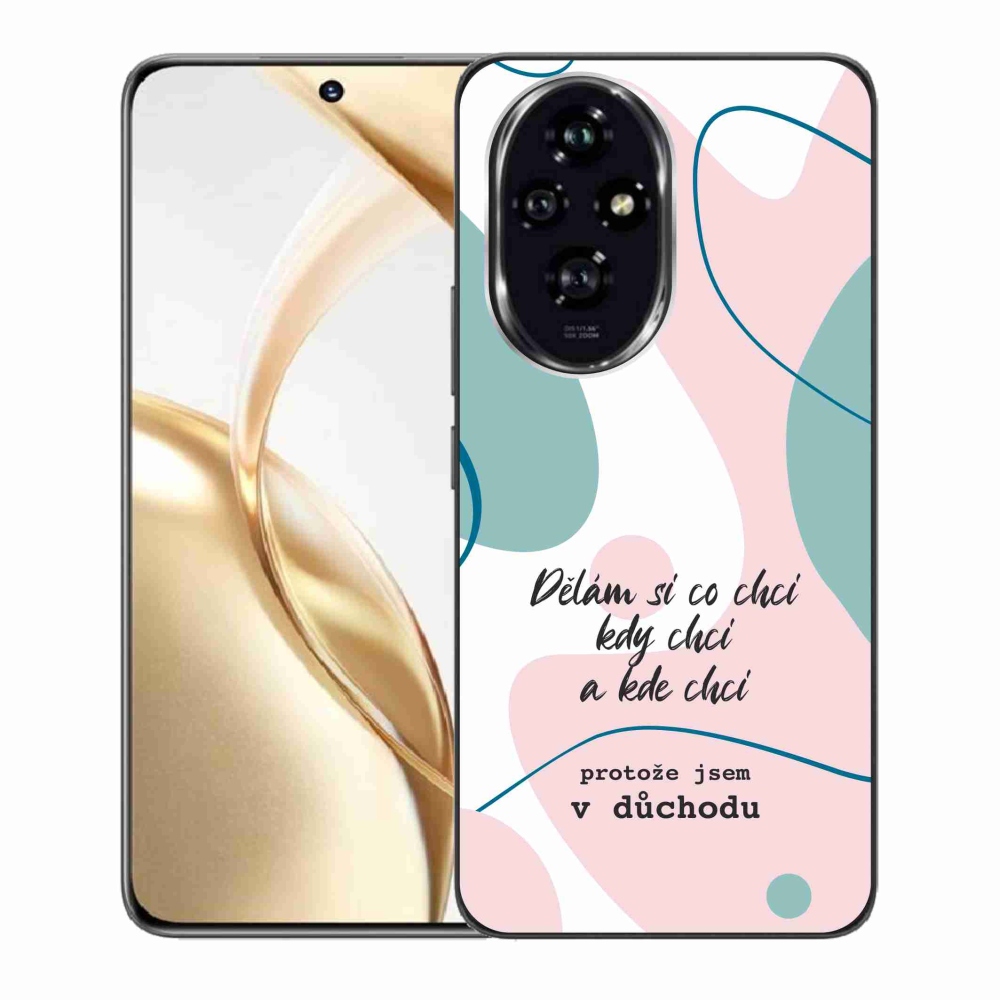 Zselés borító mmCase a Honor 200 5G készülékhez - vicces szöveg 10 fehér háttér