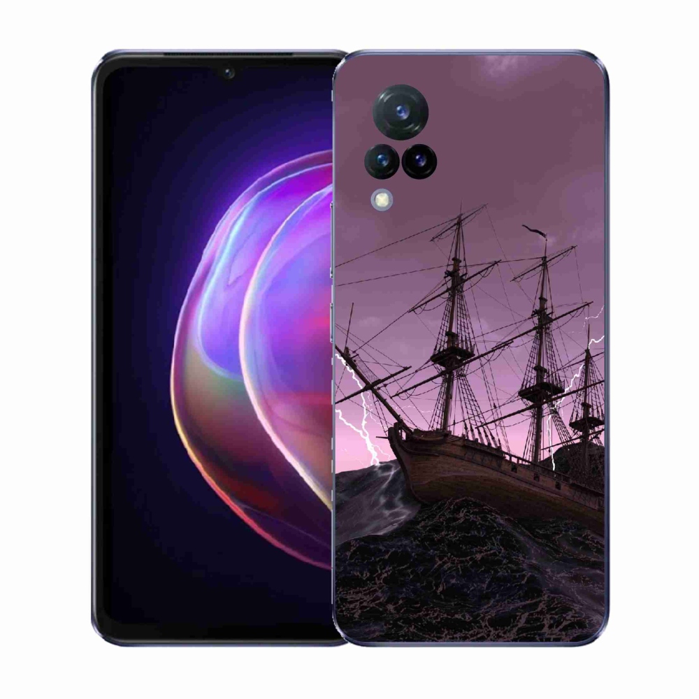 Gél borítás mmCase a Vivo V21 4G/5G-hez - hajó a viharban