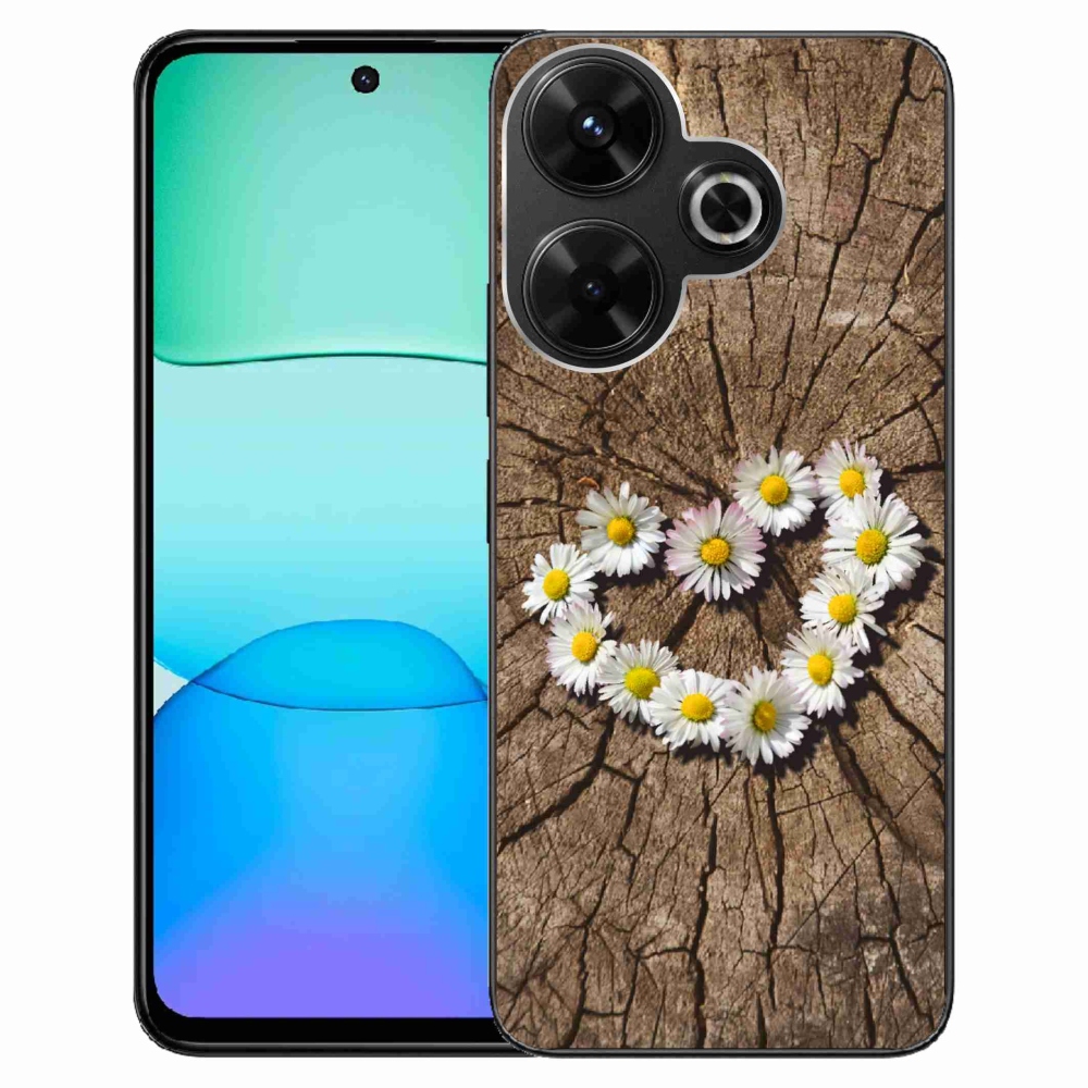 Gél borítás mmCase a Xiaomi Redmi 13 4G/Poco M6 4G - százszorszépek szíve számára