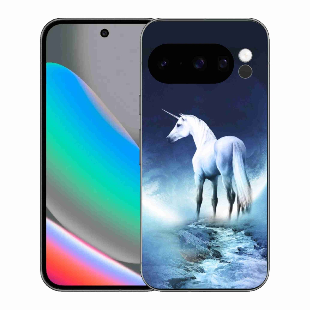 Zselés borítás mmCase a Google Pixel 10 Pro számára - fehér egyszarvú