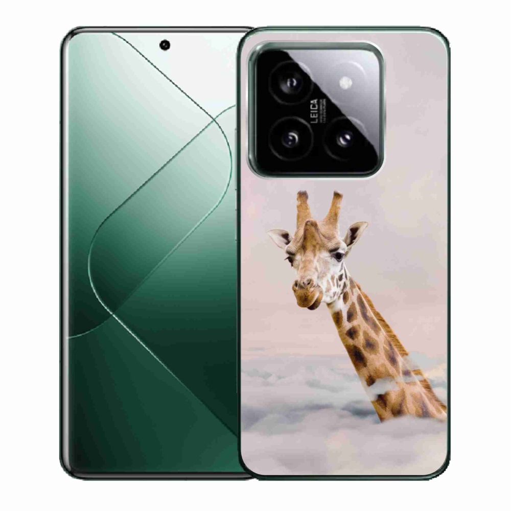 Gél borító mmCase a Xiaomi 14-hez - zsiráf a felhőkben