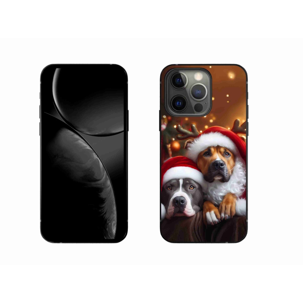 Gél borítás mmCase iPhone 13 Pro 6.1 - Karácsonyi kutyákhoz