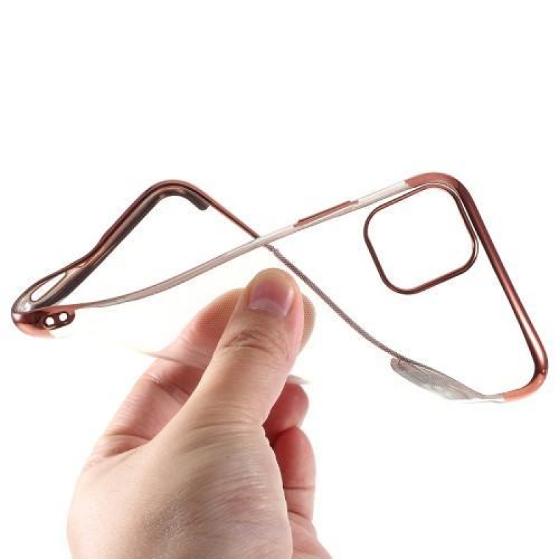 Edge zselés tok Apple iPhone 11 Pro Max 6.5 (2019) készülékhez - rózsa arany