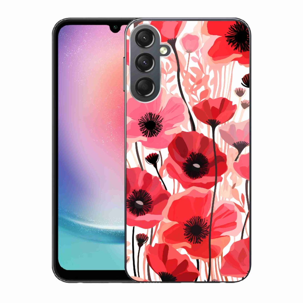 Zselés borítás mmCase Samsung Galaxy A24 készülékhez - mákos 1