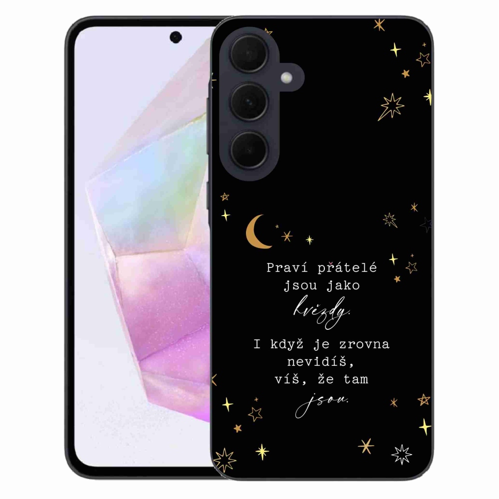 Gél borítás mmCase Samsung Galaxy A35 5G - idézem 6 fekete háttér