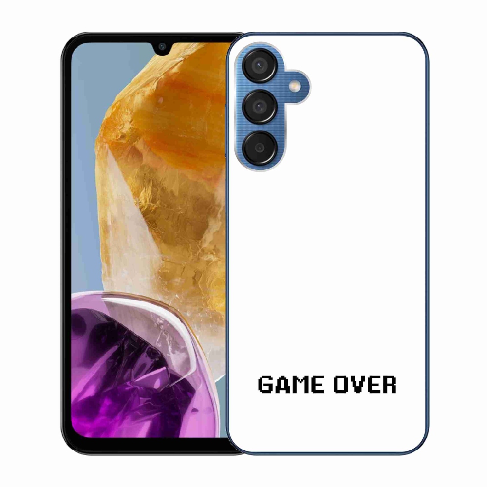 Gél borító mmCase Samsung Galaxy M15 5G - játék fehér háttérrel