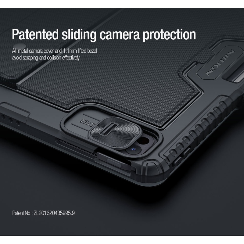 Nillkin Bumper Combo billentyűzet tok (háttérvilágításos verzió) iPad Pro 13 2024 Fekete