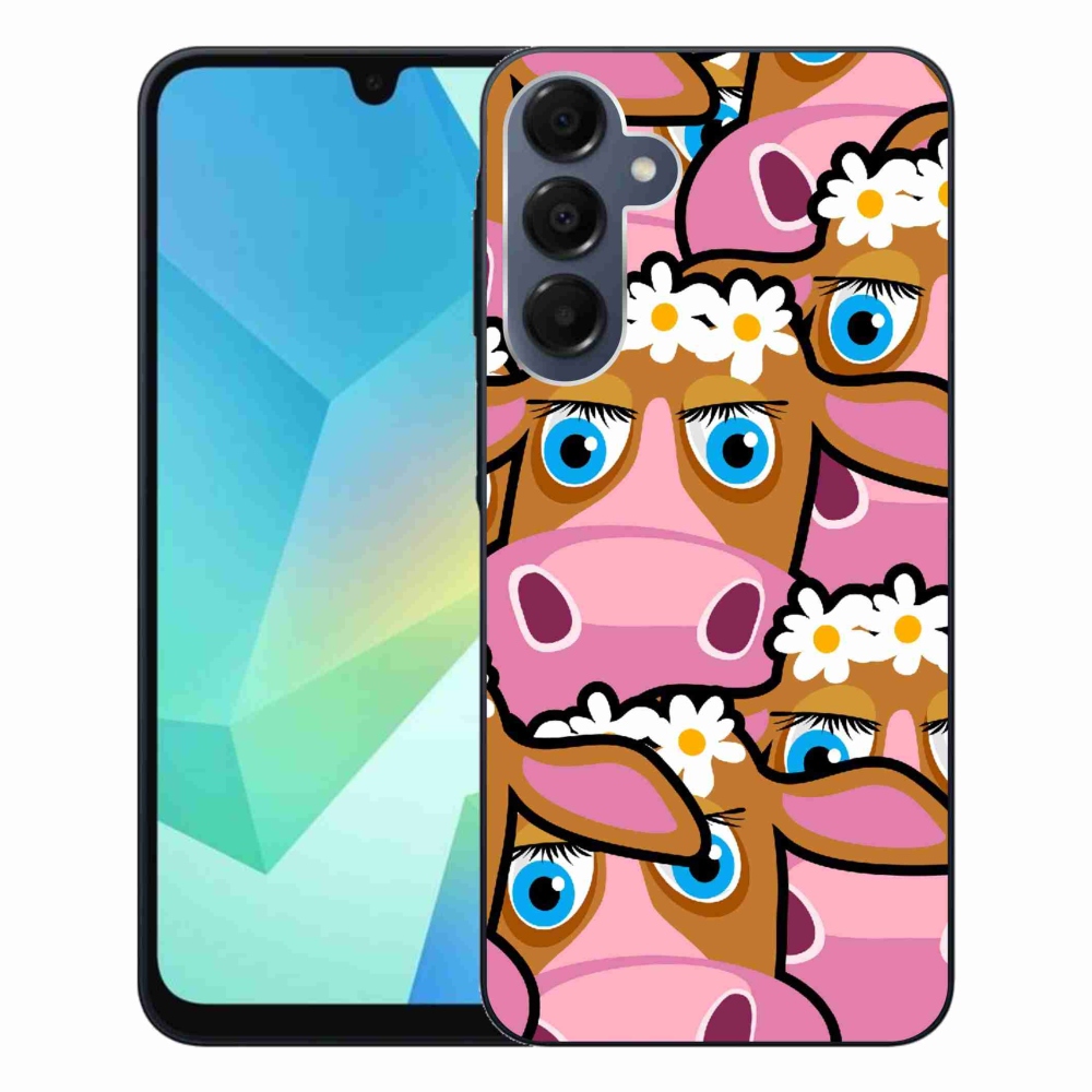 Gél borítás mmCase Samsung Galaxy A16 4G/5G - rajzfilm tehenekhez