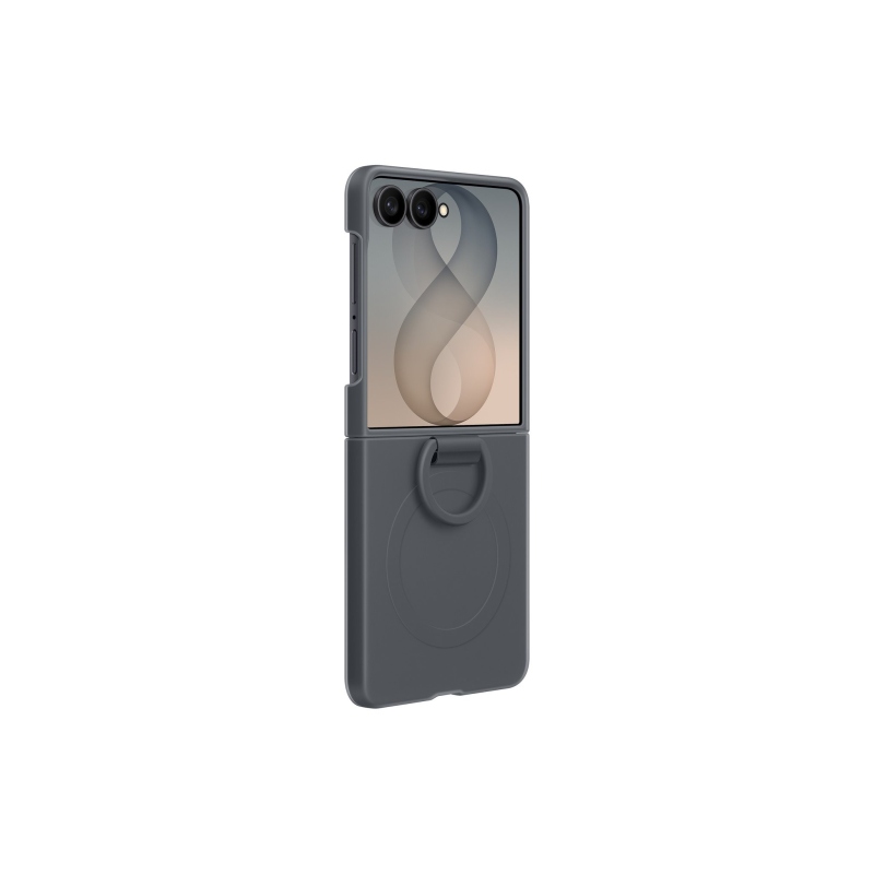 EF-EF776CBE Samsung szilikon mágneses tok gyűrűvel a Galaxy Z Flip 8 Graphite modellhez