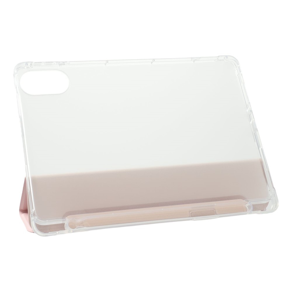 Tri-Fold intelligens összecsukható tablet tok Xiaomi Redmi Pad 2 - rózsaszín