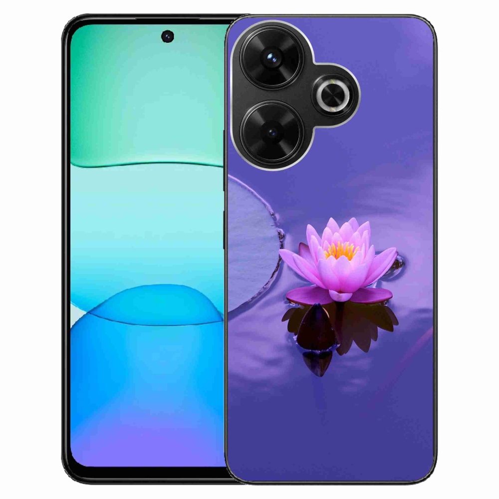 Gél tok mmCase a Xiaomi Redmi 13 4G/Poco M6 4G számára - virág a felületen