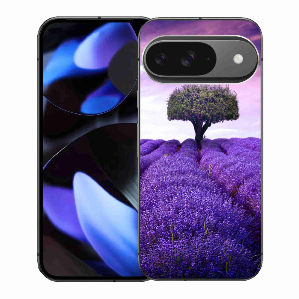 Zselés borítás mmCase a Google Pixel 9/9 Pro készülékhez - levendula réten
