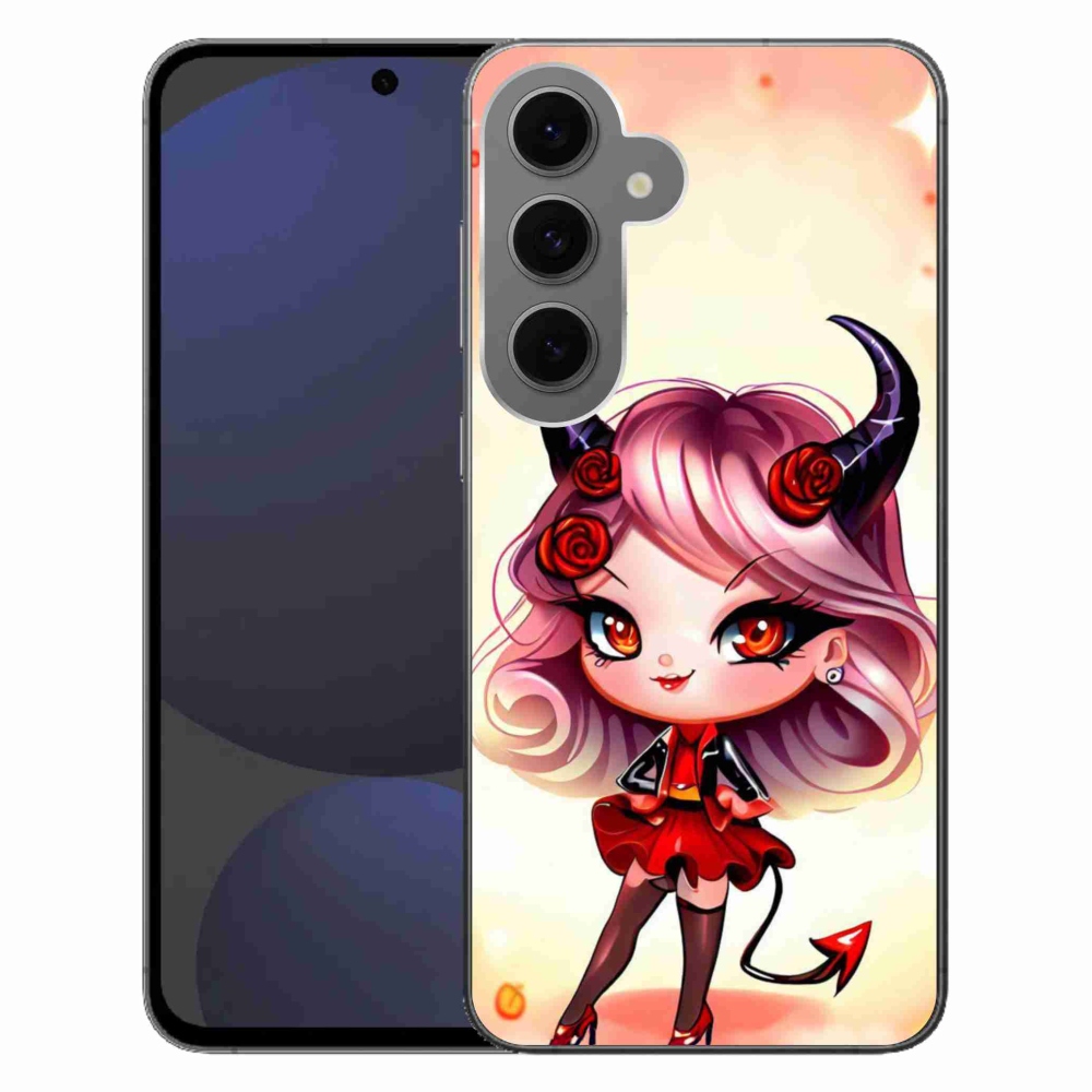 Zselés borítás mmCase Samsung Galaxy S24 FE készülékhez - rajzfilm ördög