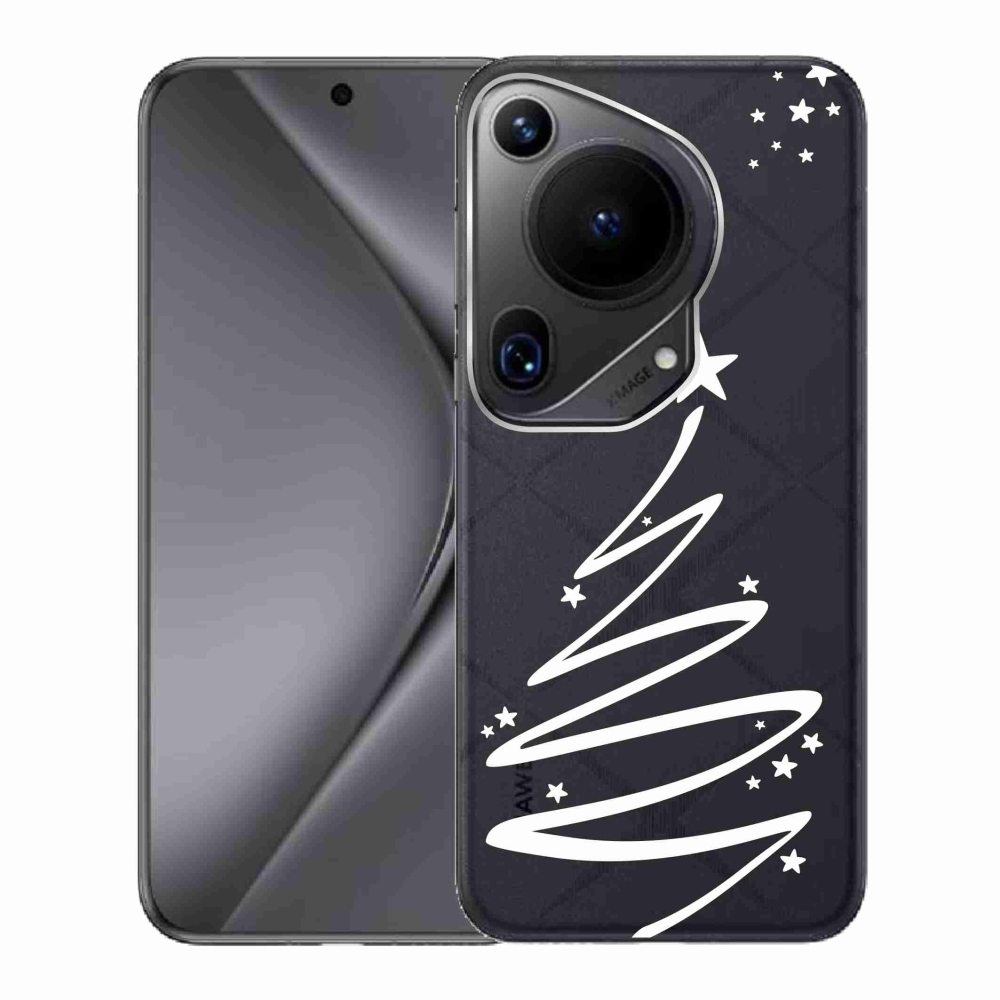 Zselés borító mmCase a Huawei Pura 70 Ultra készülékhez - fehér fa átlátszó háttéren