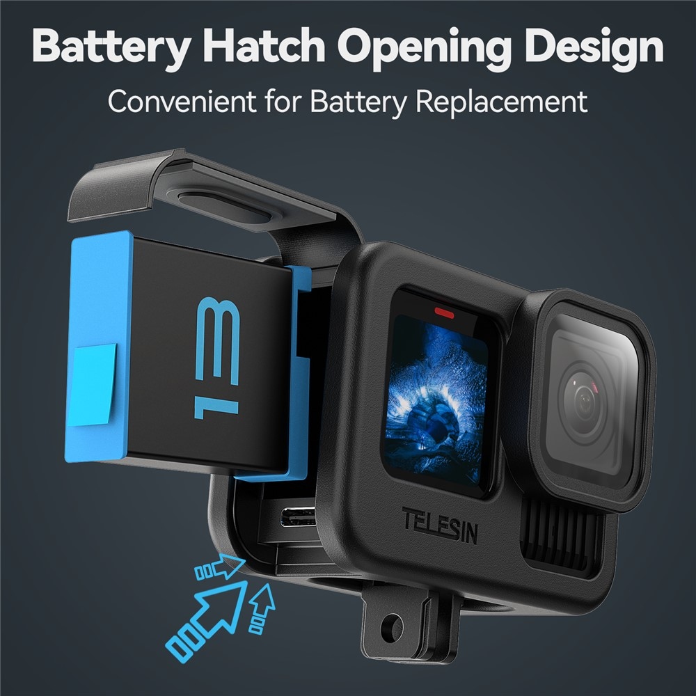 TELESIN szilikon védőtok lencsevédővel GoPro Hero 13/12/11/10/9 kamerákhoz